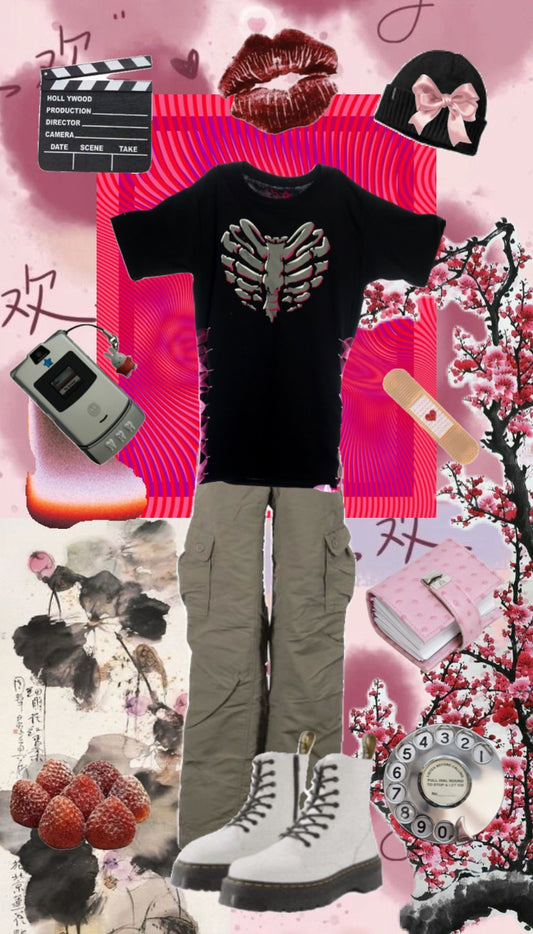 Heart Cage Sidde Corset Tshirt